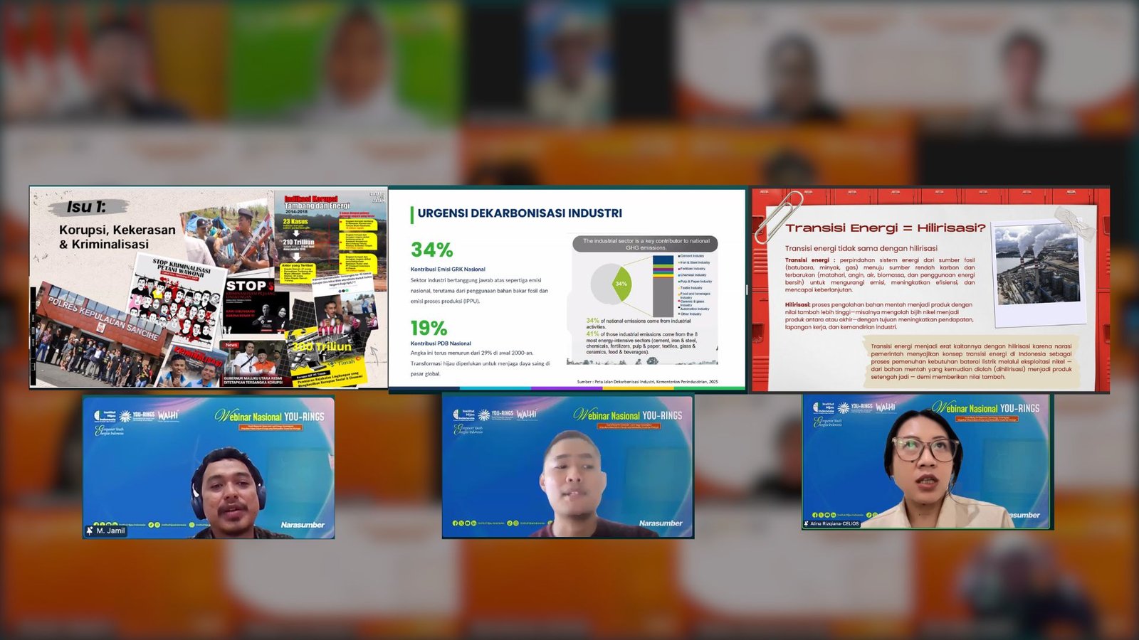 Webinar Nasional YOU-RINGS Soroti Peran Generasi Muda dalam Transisi Energi yang Berkedaulatan dan Berkeadilan